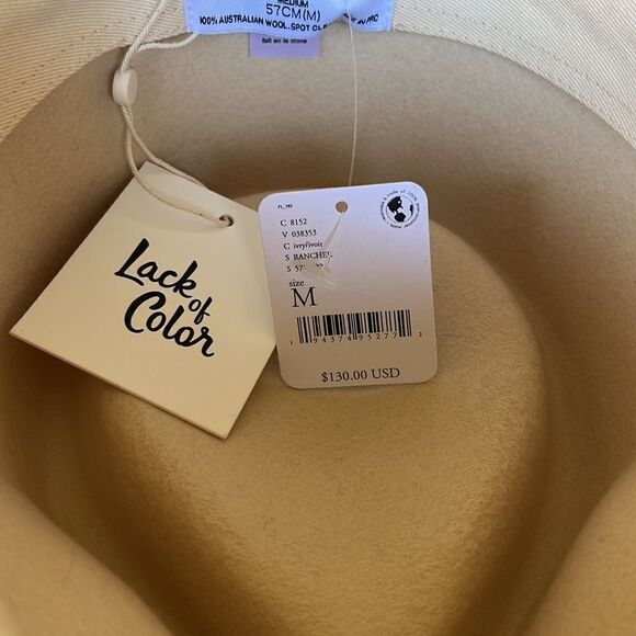 🆕 Free People Lack of Color Rancher Felt Hat / Brown/ Medium NWT - Picture 12 of 13
